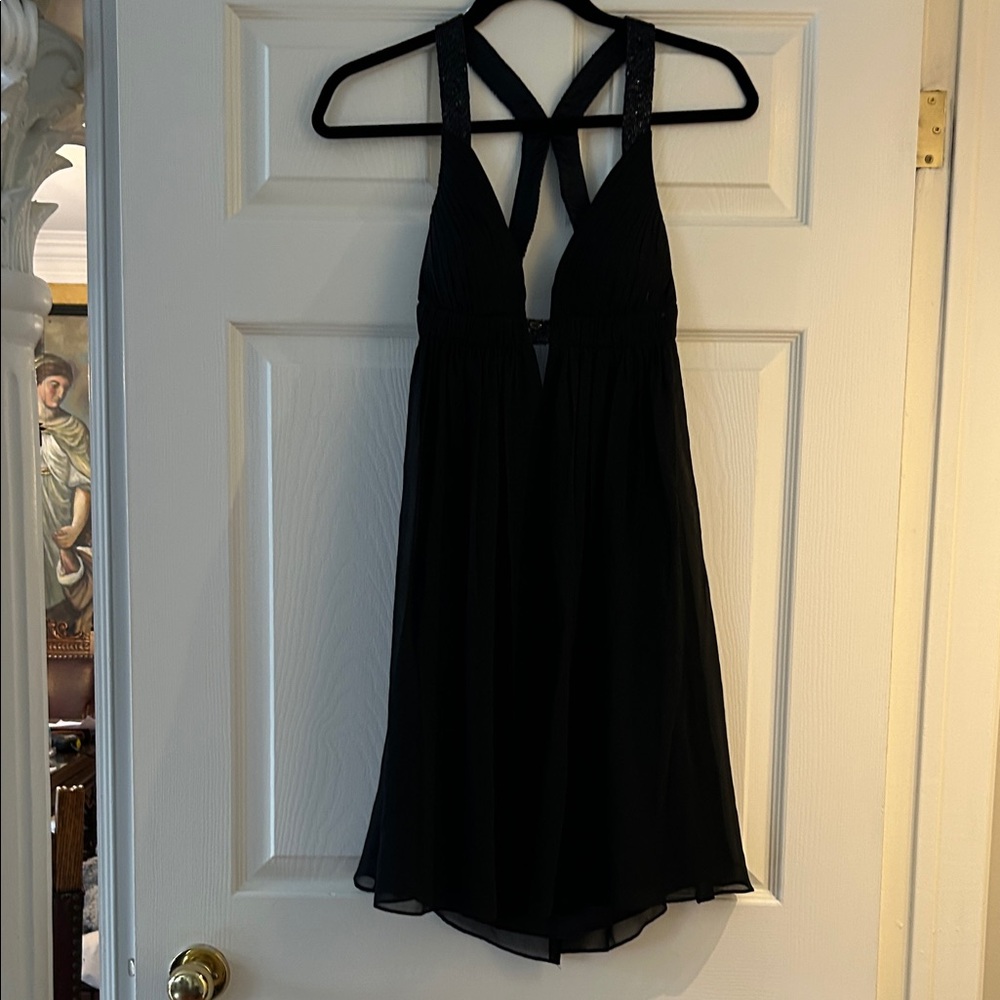 Cache Black Backless Dress